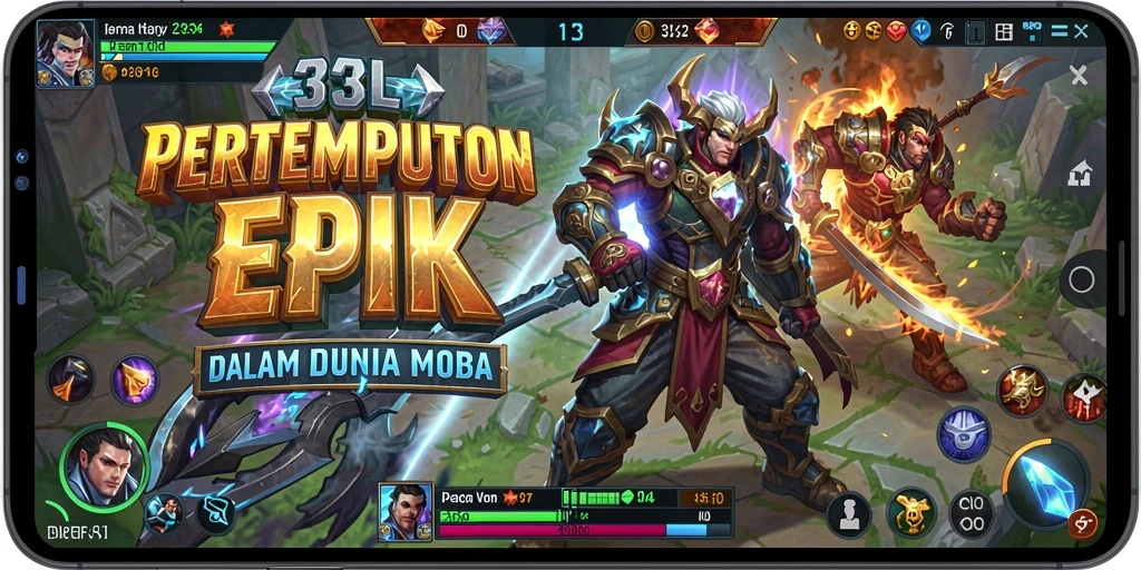 Gameplay seru dan strategi mendalam di 33L MOBA.