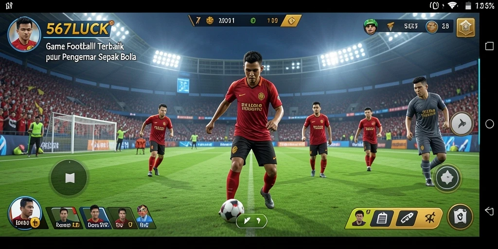 Tampilan gameplay menarik di 567LUCK dengan aksi sepak bola yang mendebarkan.