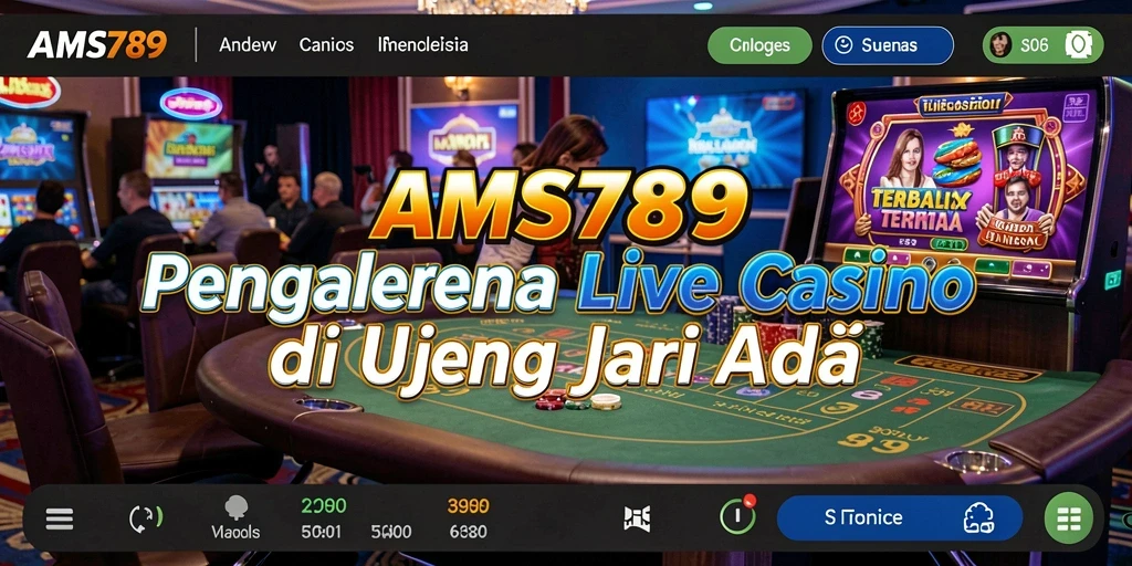 Tampilan gameplay Live Casino yang memukau di AMS789.