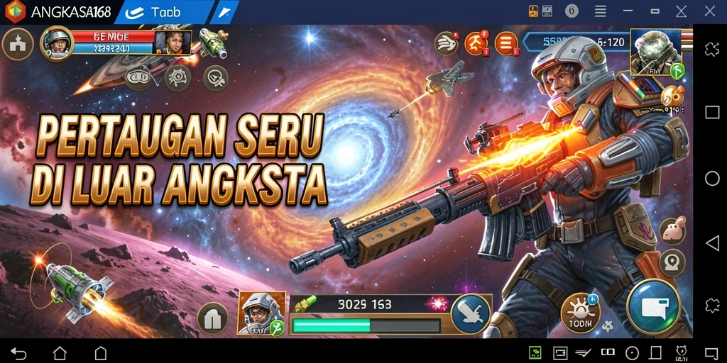 Tampilan gameplay ANGKASA168 yang memukau dan mendebarkan.