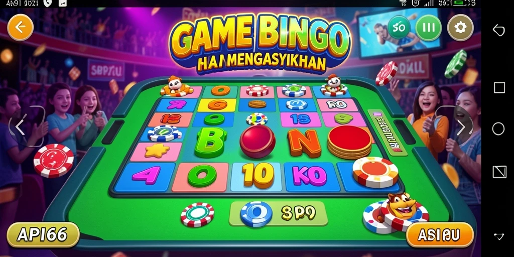 Tampilan gameplay seru saat bermain Bingo di API66.