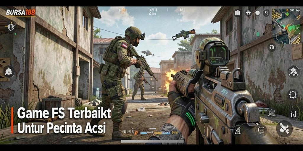 Gameplay mendebarkan BURSA188 dengan aksi tembak-menembak yang intens.