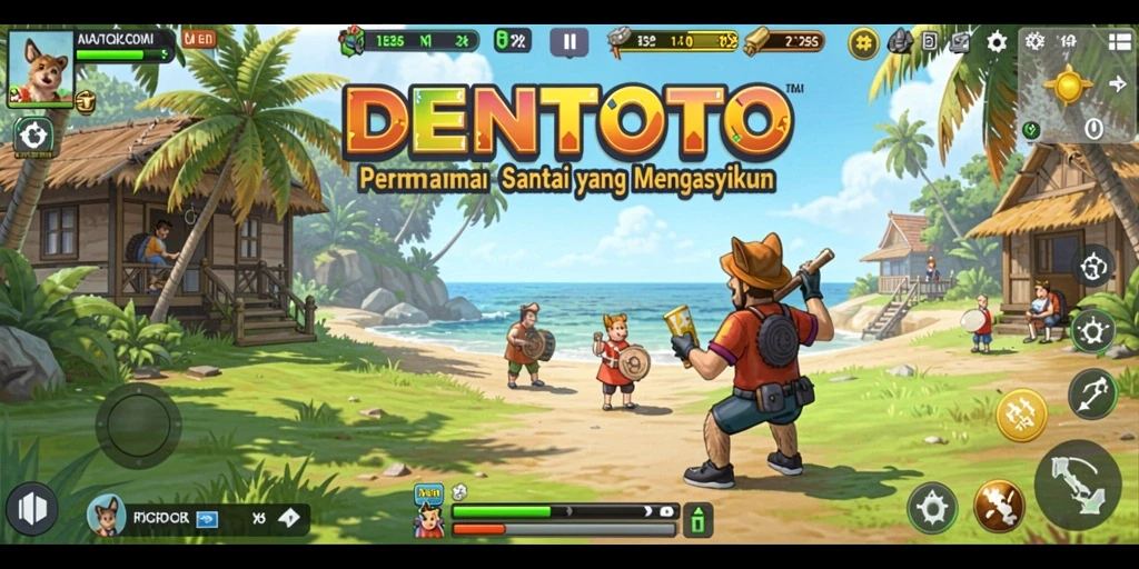 Tampilan menarik dari gameplay DENTOTO yang menyenangkan.