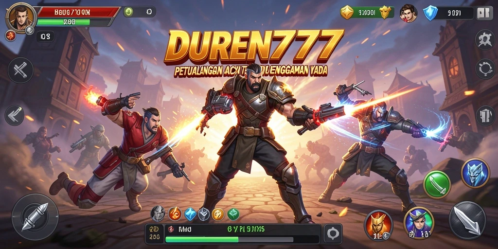 Gameplay DUREN777 yang menegangkan dalam aksi pertempuran.