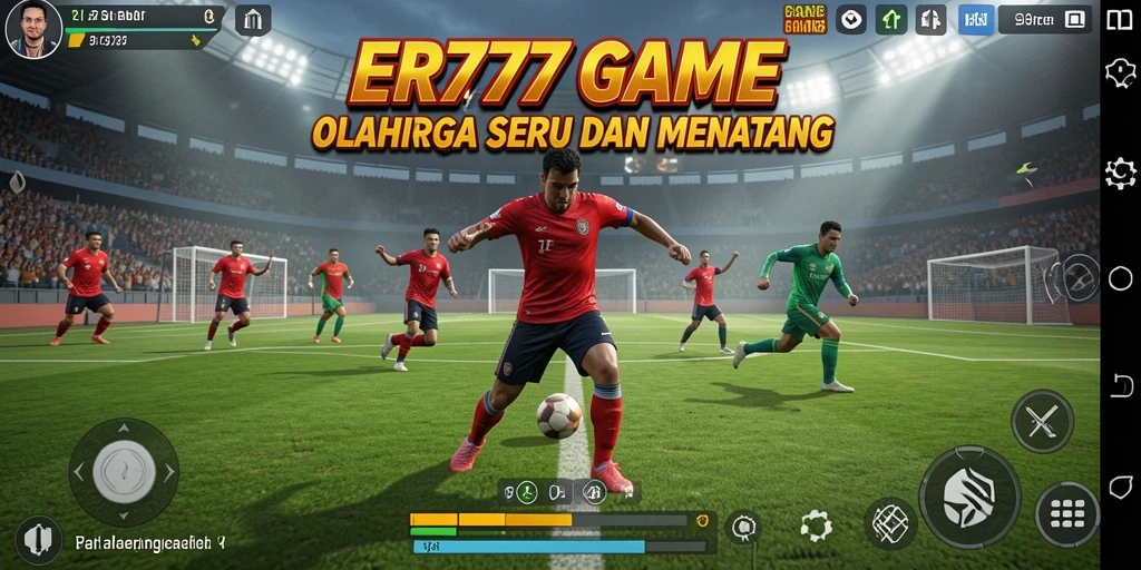 Tampilan gameplay seru dari ER777 yang menampilkan aksi olahraga yang mendebarkan.