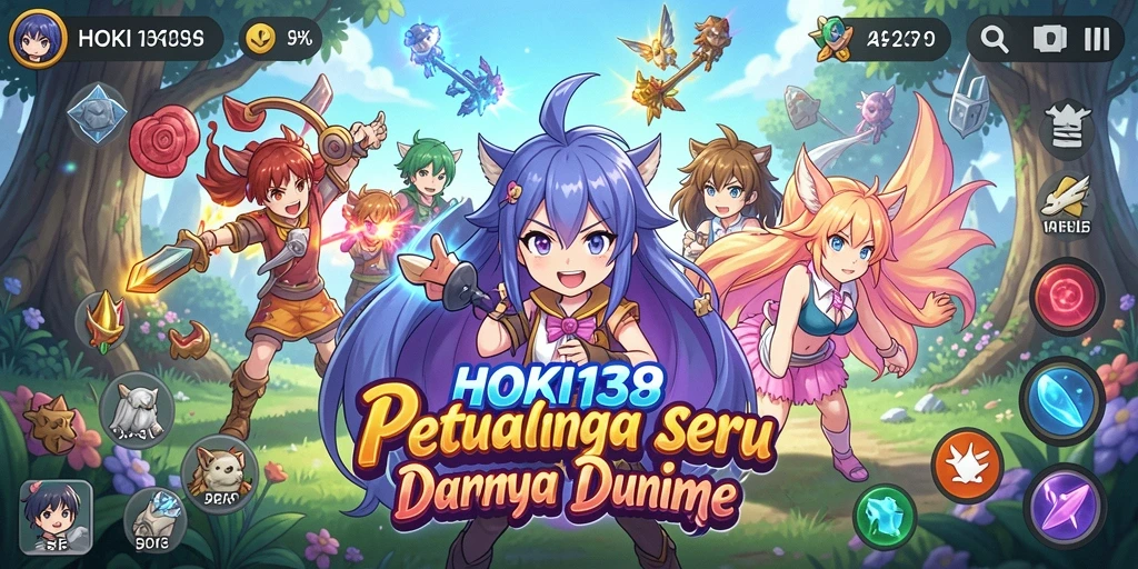 Screenshot utama HOKI138 menampilkan aksi epic dalam dunia Anime.