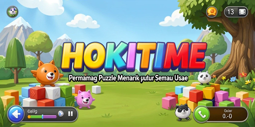 Tampilan gameplay HOKITIME yang menarik dan penuh warna.