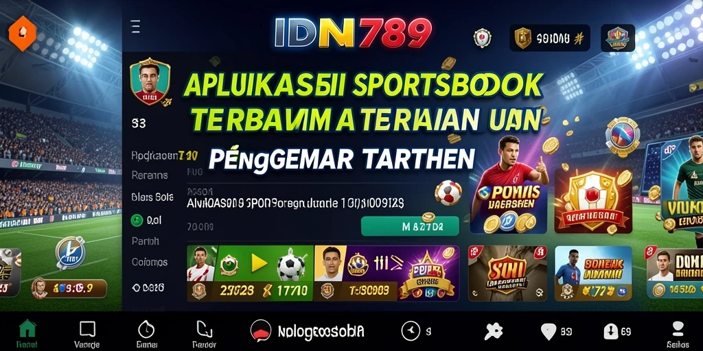 Tangkapan layar utama IDN789 menampilkan antarmuka taruhan olahraga yang menarik.