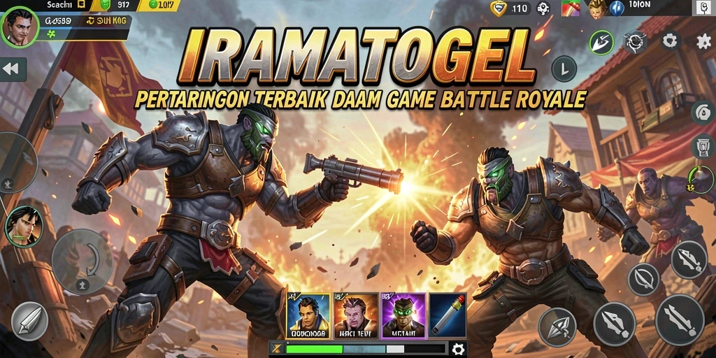 Tangkapan layar gameplay <strong>IRAMATOGEL</strong> yang menampilkan pertempuran mendebarkan.