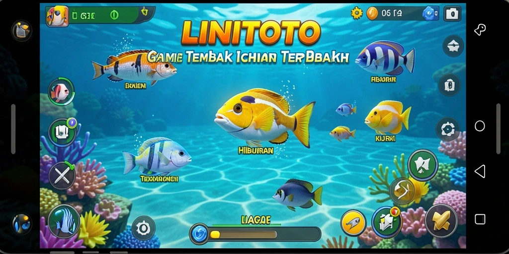 Tampilkan gameplay Tembak Ikan yang mendebarkan di LINITOTO.