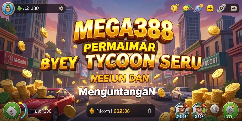 Screenshot utama MEGA388 menampilkan pengalaman gameplay Tycoon yang mendebarkan.