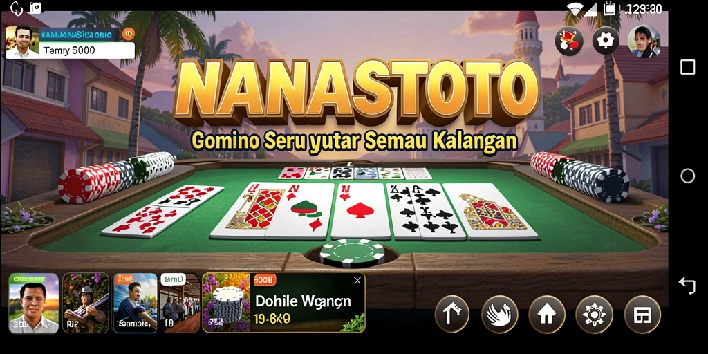 Screenshot dari gameplay NANASTOTO yang seru dan interaktif.
