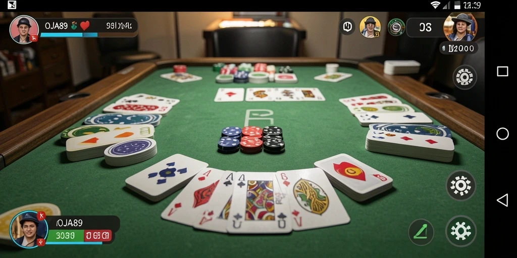 Tampilan gameplay OJA89 yang menarik saat bermain Gaple.
