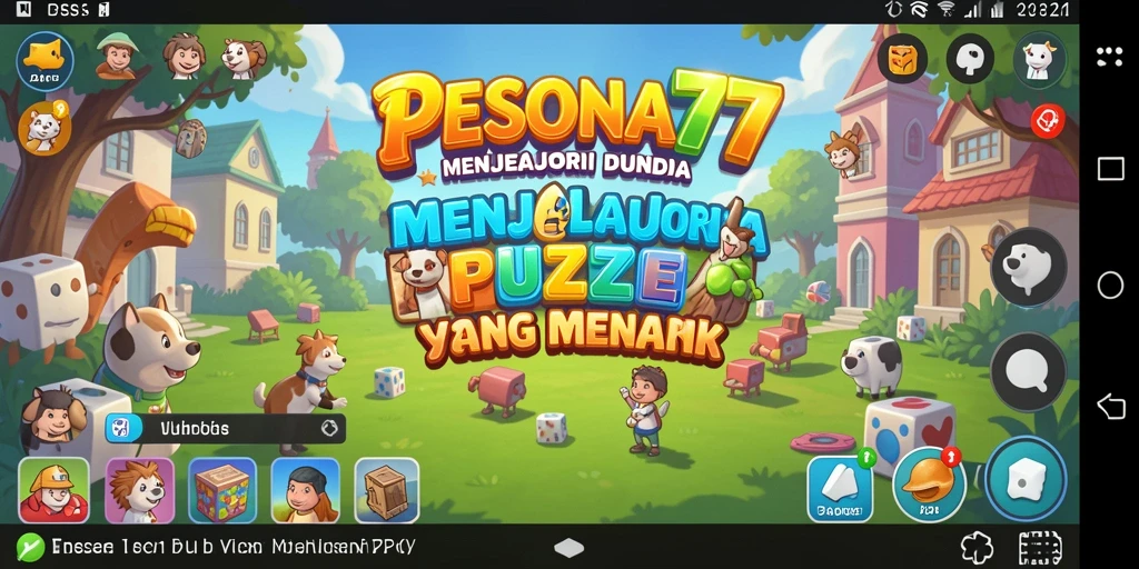 Gameplay PESONA77 menunjukkan serunya menyelesaikan puzzle.