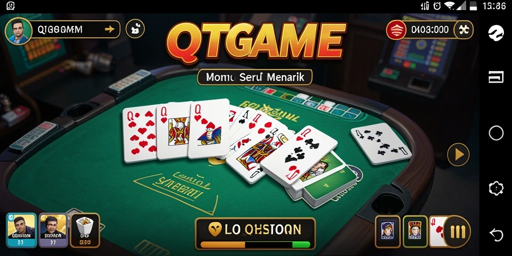 Tampilan gameplay seru dari QTGAME di dunia Domino.