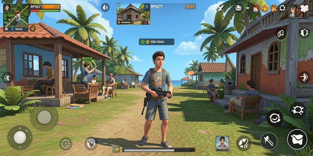 Tampilan gameplay RP6677 yang mengasyikkan dan penuh warna.