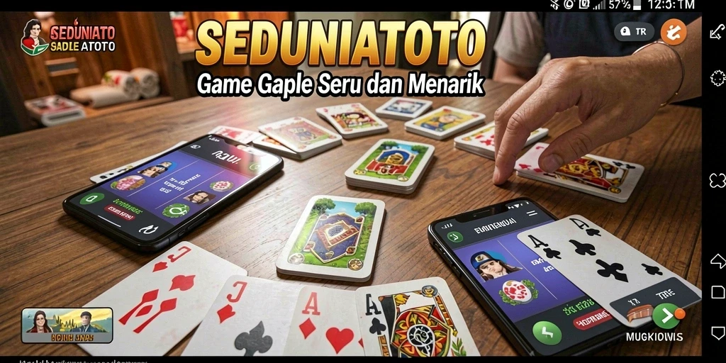 Tampilan gameplay Gaple yang menarik di SEDUNIATOTO.