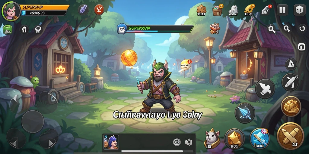 Tampilan gameplay menarik dari SUPERSVIP yang memanjakan mata.