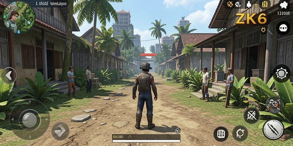 Tampilan gameplay ZK6 yang memukau dan interaktif.